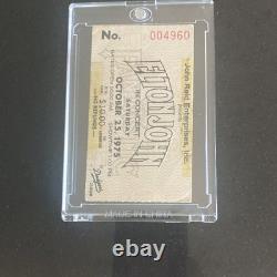 Original Ticket Stub 1975 Elton John Concert Dodger Stadium Los Angeles