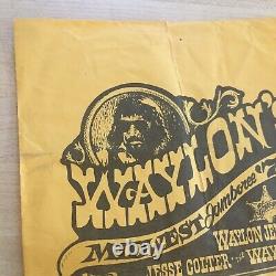 Original Waylon Jennings 1978 Concert Handbill Flyer Poster and Personal Photos