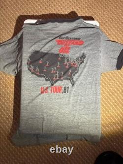 Ozzy Osborne Vintage Blizzard of Ozz T-Shirt 1981 US Tour & Concert Ticket Stub