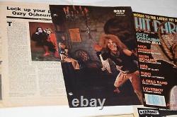 Ozzy Osbourne / Black Sabbath Ephemera Lot Ticket Stub Photos From Concert MORE