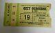 Ozzy Osbourne Concert Ticket Stub Rare Infamous San Antonio Texas Randy Rhoads