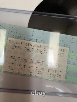PAGE & PLANT LED ZEP FULL UNUSED Concert Ticket Stub 10/26/95 NYC MSG RARE