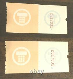 PAIR of Authentic 1975 Elvis Presley concert ticket stubs 2/w FULL NAME & COAs