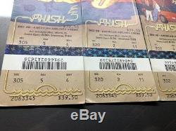 PHISH Concert Ticket Stubs December 28,29,30,31, 2003 MIAMI VICE FL LOT OF 4