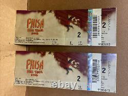 PHISH ticket stub lot of 19 2009-2018 Tour Memorabilia Concert Fall & Summer