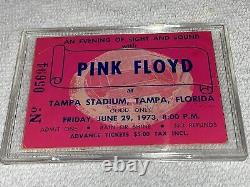 PINK FLOYD 1973 Concert Ticket Stub TAMPA STADIUM USA Dark Side Tour MEGA RARE