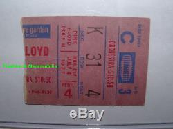 PINK FLOYD 1977 Concert Ticket Stub MADISON SQUARE GARDEN NYC Mega Rare ANIMALS