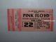 Pink Floyd 1977 Concert Ticket Stub Miami Fl Baseball Stadium Animals Mega Rare