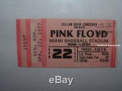 PINK FLOYD 1977 Concert Ticket Stub MIAMI FL BASEBALL STADIUM Animals MEGA RARE