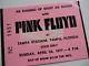 Pink Floyd 1977 Original Concert Ticket Stub Animals Tour Tampa Stadium