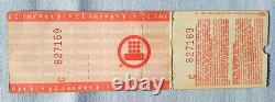 PINK FLOYD 1980 Authentic Unused Concert Ticket The Wall Tour 2/26 Date, VG+ NY