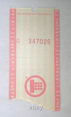 PINK FLOYD 1980 The Wall Tour Concert Ticket Stub, Nassau Coliseum, NY Mint+