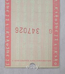 PINK FLOYD 1980 The Wall Tour Concert Ticket Stub, Nassau Coliseum, NY Mint+