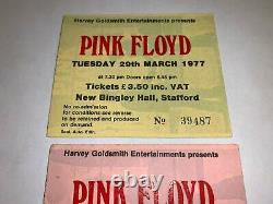 PINK FLOYD 3 ORIGINAL 1977 CONCERT TICKET STUBS Tour ROGER WATERS RICK WRIGHT