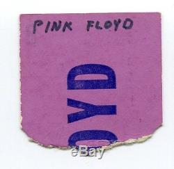 PINK FLOYD Concert Ticket Stub 3-19-1973 Providence RI Dark Side Of The Moon