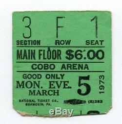 PINK FLOYD Concert Ticket Stub 3-5-73 Cobo Arena Detroit Dark Side Of The Moon