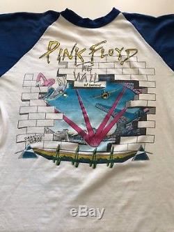 PINK FLOYD THE WALL VINTAGE, 1980 CONCERT T- SHIRT with Ticket stub