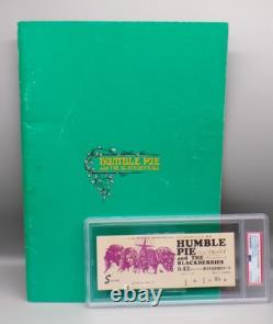 POP 1 Japanese PSA 7 Humble Pie FRAMPTON Concert TICKET Stub 1973 with PROGRAM