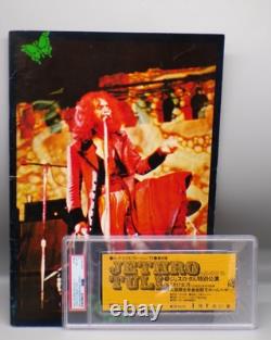 POP 1 Japanese PSA 8 Jethro Tull Concert TICKET Stub 1972 tour OSAKA with PROGRAM