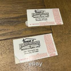 PRINCE THE ARTIST TICKET STUB JAM OF THE YEAR LOT (2) MILWAUKEE CONCERT 1997 90s