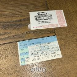 PRINCE THE ARTIST TICKET STUB JAM OF THE YEAR LOT (2) MILWAUKEE CONCERT 1997 90s
