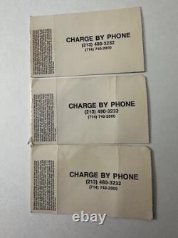 PRINCE & THE REVOLUTION 3 Concert TICKET STUBS LB ARENA Mar 12, 1985