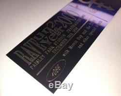 PRINCE TIME Concert Ticket Stub December 18, 1999 PAISLEY PARK STUDIOS MINNESOTA