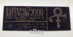 PRINCE TIME Concert Ticket Stub December 18, 1999 PAISLEY PARK STUDIOS MINNESOTA