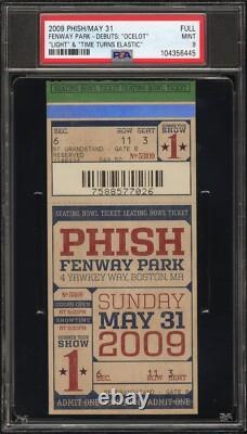 PSA 9 2009 Phish Concert Ticket Stub 5/31/09 Fenway Park Boston MA