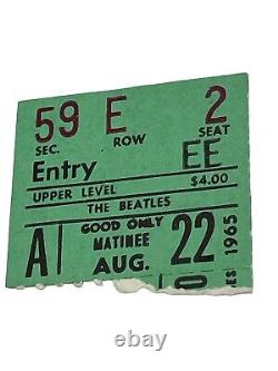 Pair (2) RARE 1965 Vintage Beatles Concert Ticket Stubs PORTLAND OREGON