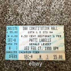 Patti Labelle Concert Ticket Stub Mar 14 1998 Dar Constitution Hall