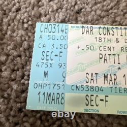Patti Labelle Concert Ticket Stub Mar 14 1998 Dar Constitution Hall