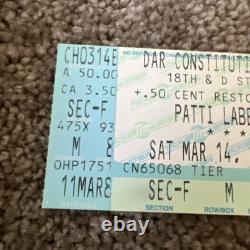 Patti Labelle Concert Ticket Stub Mar 14 1998 Dar Constitution Hall