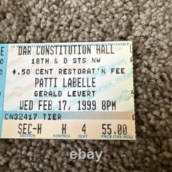 Patti Labelle Concert Ticket Stub Mar 14 1998 Dar Constitution Hall