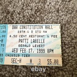 Patti Labelle Concert Ticket Stub Mar 14 1998 Dar Constitution Hall