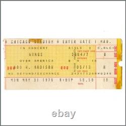 Paul McCartney & Wings 1976 Chicago Stadium Concert Ticket Stub (USA)