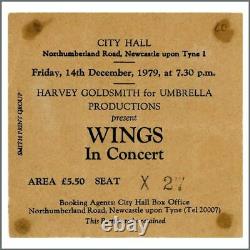 Paul McCartney & Wings 1979 City Hall Newcastle Concert Ticket Stub (UK)