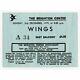 Paul Mccartney & Wings 1979 The Brighton Centre Concert Ticket Stub (uk)
