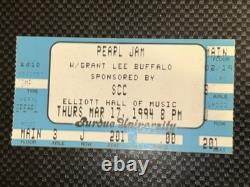 Pearl Jam 1994 tour ticket concert stub