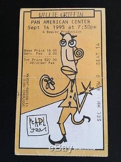 Pearl Jam Concert Ticket Stub Ames Bros Artwork Very Rare 1995 Vitalogy Tour