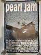 Pearl Jam Eddie Vedder Concert Poster With Ticket Stub. Mint Condition