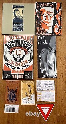 Pearl Jam Memorabilia Lot Concert Ticket Stubs, Ten Club Pubs and Sticker