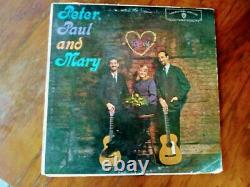 Peter Paul and Mary hi-fi album Autographed at 1964 concert, with my ticket stub