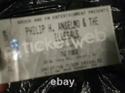 Phil Anselmo of Pantera Joliet IL 9/27/18 2018 Concert Ticket Stub Philip H