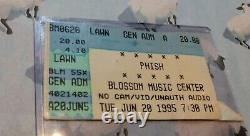 Phish Blossom Music Center Concert Ticket Stub Vintage June 20, 1995. Rare-ish