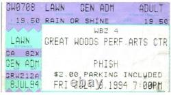 Phish Concert Ticket Stub July 8 1994 Great Woods MA Last Full Gamehendge