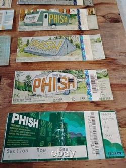 Phish Trey Anastasio Concert Ticket Stubs LOT of 17 Tickets 1997- 2014