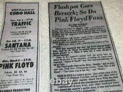 Pink Floyd 1973 Concert Ticket Stub Detroit Cobo Hall Dark Side Of The Moon Tour