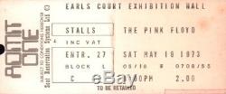 Pink Floyd 1973 Dark Side Of The Moon Tour Earls Court Concert Ticket Stub
