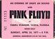 Pink Floyd 1977 Animals Tour Tampa Stadium Concert Ticket Stub / David Gilmour
